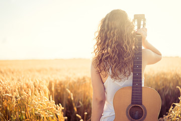 Beautiful girl enjoying nature