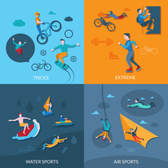 Canvas Print - Extreme Sports Set