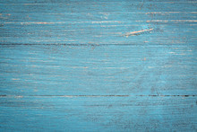 Blue Painted Wood Background