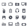 © ctrlaplus - Technology and Devices Icon on White Background. Vector Illustration