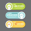 Vector gift voucher coupon template design. paper label frame 