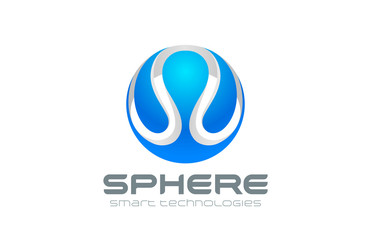 Poster - Logo Sphere abstract design vector. Hitech circle icon