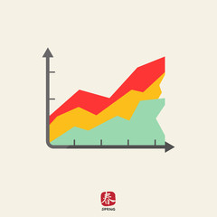 Canvas Print - Histogram icon