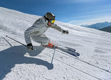 Skier In Action