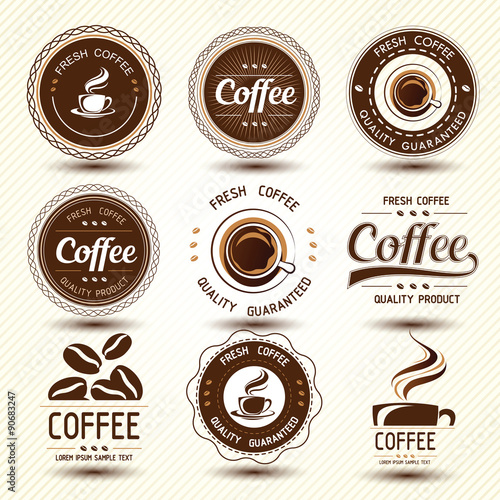 Naklejka dekoracyjna coffee label