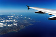 Leinwanddruck Bild Vue aérienne de la côte ouest de Corse
