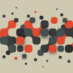 Sticker - Illustration of abstract texture with squares.