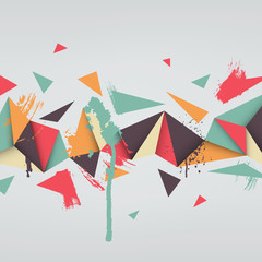 Poster - Illustration of abstract texture with triangles.