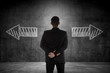 © Leo Lintang - Business man has to choose between two way
