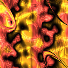 Wall Mural - fractal modern art seamless generated texture