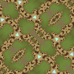 Wall Mural - fractal floral pattern