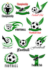 Wall Mural - Football and soccer game cions