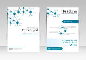 Wall Mural - Vector design technology business for Cover Report Annual Brochure Flyer Poster in A4 size