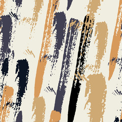 Aufkleber - Seamless pattern with brush strokes