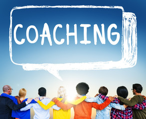 Wall Mural - Coach Coaching Skills Teach Teaching Training Concept