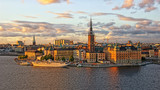 Fototapeta  - Blick auf Riddarholmen in Stockholm.