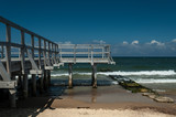 Fototapeta  - view of the pier and the sea