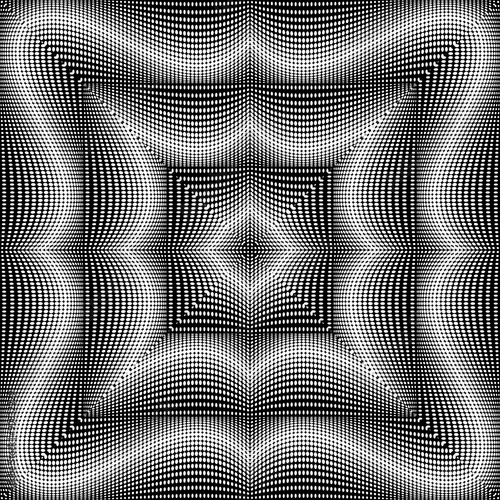 Fotografia, Obraz Design monochrome square dots background