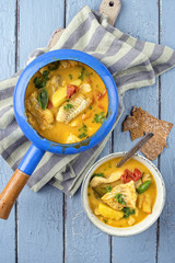 Wall Mural - Fishsoup in Pot