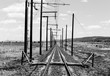 Railroad Tracks in monochrome