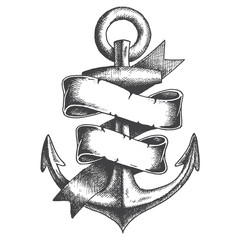 Wall Mural - Hand Drawn Anchor