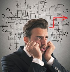 Wall Mural - solution of maze answer