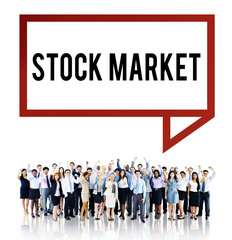 Wall Mural - Stock Market Exchange Financial Investment Economy Concept