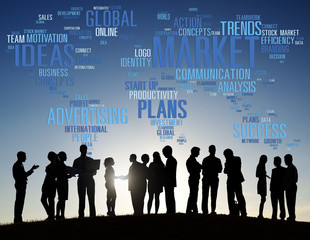 Wall Mural - Market Business Global Business Marketing Commerce Concept