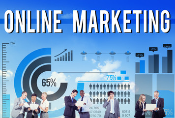 Wall Mural - Online Marketing Commercial Branding Advertisement Concept