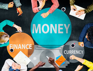 Wall Mural - Money Finance Currency Investment Economy Banking Concept