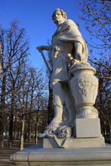 Sculpture in Jardin des Tuileries (Tuileries garden), Paris, France