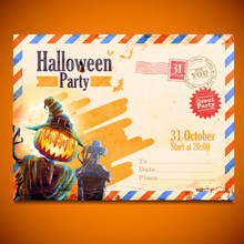Halloween Postal Card
