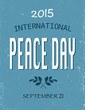 International Peace Day 2015 poster