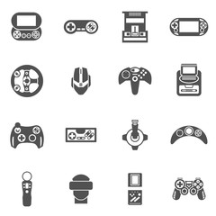 Canvas Print - Video Game Icons Set