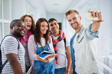 Sticker - Selfie of friendly students