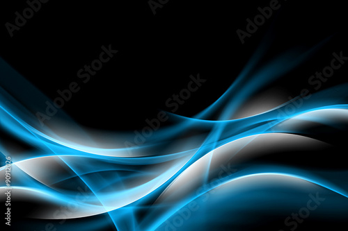 Naklejka dekoracyjna Abstract Blue Shiny Background Design