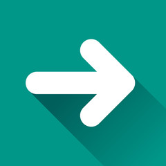 Poster - arrow flat design icon