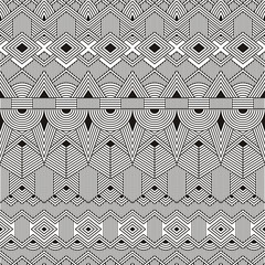 Wall Mural - vector seamless tribal pattern. abstract geometric background.