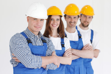 team of workmen