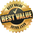 golden best value sign
