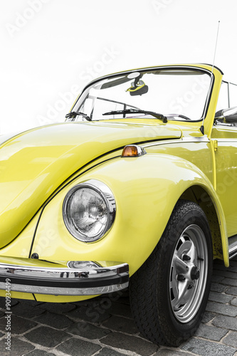 Plakat na zamówienie detailansicht eines vw kaefer cabriolet