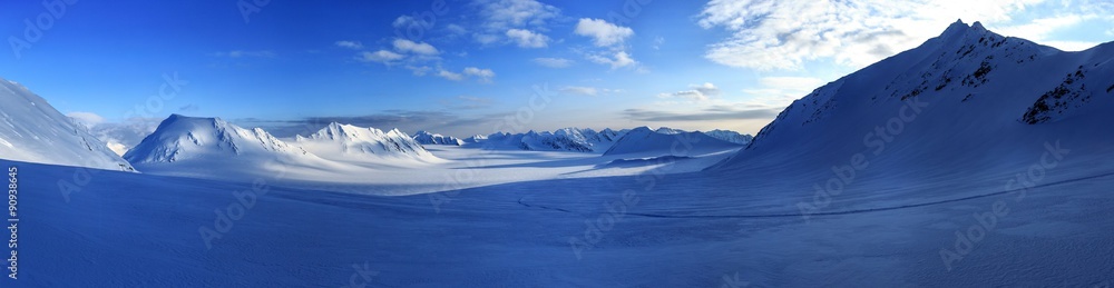 Arctic spring in south Spitsbergen. - obrazy, fototapety, plakaty 