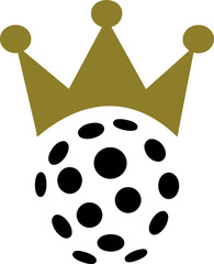 Poster - Floorball with crown