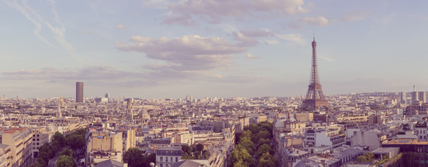 Sticker - paris panoramic landscape