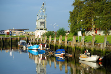 Sticker - Historischer Hafen in Tönning - Nordfriesland 