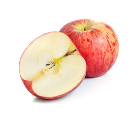 Wall Mural - Red apple isolated on white background