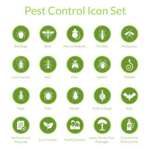 Pest Control Icon Set