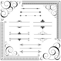 Canvas Print - vintage ornament set