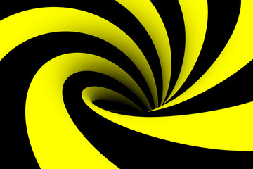 Wall Mural - black hole yellow black background