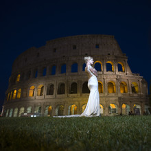 Pretty Bride Near Coliseum